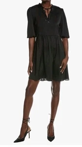 Boss Hugo Boss Dorena Mini Abito Donna NERO TG L - Foto 1 di 3