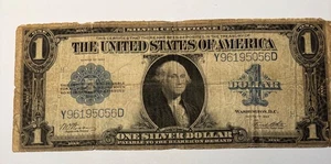 1923 $1 One Dollar Silver Certificate Horse Blanket Large Size Note US Currency - Picture 1 of 8