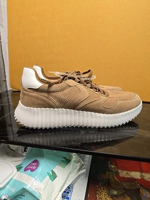 Steve Madden Zapatos Marrón y Blanco Gamuza y Cuero Talla 91/2M Shereen SHER13S1 Con Cordones Foto 1 de 4