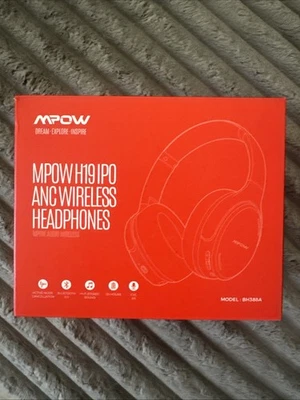 Mpow H19 IPO Bluetooth 5.0 Active Noise Cancelling Headphones BH388A - Black