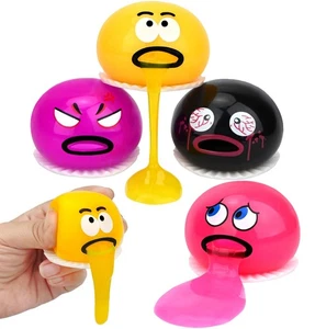 4 Pack Puking Sucking Fidget Toy Slime Ball, Vomiting Stress Balls Sensory Sq... - Bild 1 von 9
