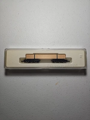 Märklín 8619 Z Scale MiniClub Flat Car with Lumber Load Freight Car Fast Ship - Image 1 of 4