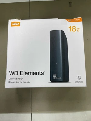 Western Digital 16TB WD Elements Desktop, External Hard Drive HDD - WDBWLG0160HB - Image 1 of 4