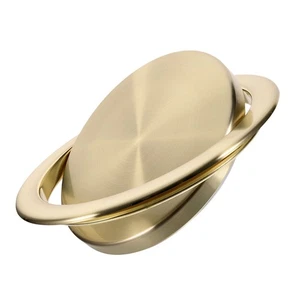 Round Kitchen Trash Bin Lid Countertop Embedded Trash Can Cover Drop-In Chute - Picture 1 of 12