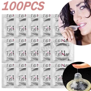 100PCS Latex Condoms Bulk Pack Ultra Thin Extended Pleasure Extra Time Sex Delay - Picture 1 of 16