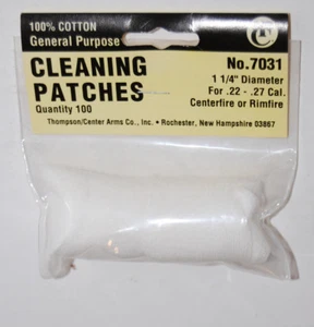 Thompson Center Cotton Cleaning Patches, 100 Pack - Picture 1 of 1