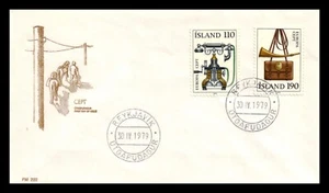 Iceland 1979 FDC, Europa CEPT XX. History Posts and Telecommunications. Lot # 5. - Picture 1 of 2