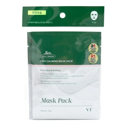 VT Cica Calming Mask Pack 15g x 4ea Moisturizing Soothing K-Beauty - Image 1 of 4