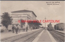 CAPUA CASERTA STAZIONE CON TRENO 1917 SUPER !