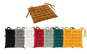 Coussin de siège 38 x 38 cm coussin de chaise coussins de chaise coussin de siège matelassé coussin rembourré - Photo 1/21