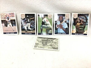 1992 HANK AARON * 5 CARD TOTAL SET ** NUMBERED FRONT ROW CERTIFIED - Picture 1 of 10