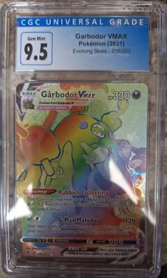 Garbodor VMAX (Secret) 216/203 Swsh07: Evolving Skies Holo Old CGC 9.5 - Image 1 of 2