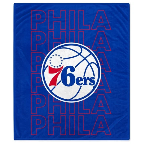 Philadelphia 76ers NBA 60'' x 70'' Echo Plush Blanket - W6609298901 Cover