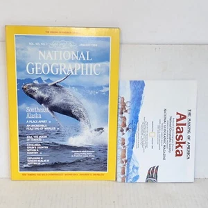 January 1984 National Geographic Magazine with Making of Alaska Supplement - Picture 1 of 17