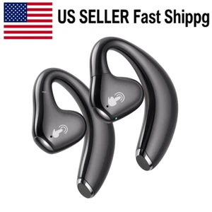 Casque à conduction osseuse Bluetooth 5.2 écouteurs sans fil oreilles ouvertes casque de sport - Photo 1/16