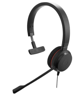 Jabra Evolve 20 Mono On Ear Headset - Black (4993823109) - Image 1 of 3