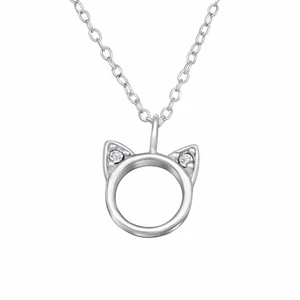 Collar Gatos Plata 925 para Joyería Niños Joyería Regalo - Imagen 1 de 4
