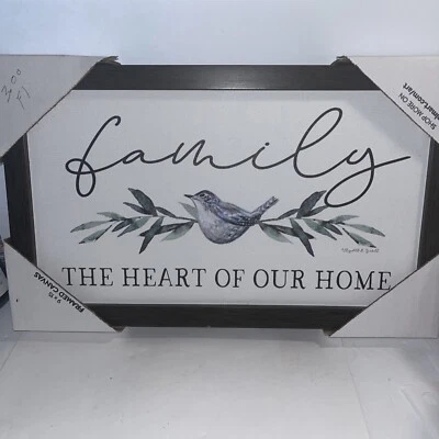 The Heart of Our Home, Framed Canvas Wall Art by Sagebrush (One Picture ) - Image 1 of 2
