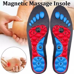 Acupressure Magnetic Massage Insoles for Men/Women Shoe-pad Foot Therapy 1 Pair - Picture 1 of 21