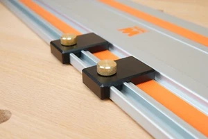 Aluminum Guide Rail Limit Stops Compatible with Wen Track Saw Rails - Picture 1 of 4