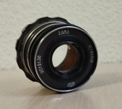 INDUSTAR-61 l/d 55 mm f2,8 Lens M39 for Rangefinder Camera - Image 1 of 4