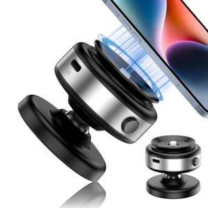 Electric Vacuum Suction 360°Rotation Electric Suction Cup Magnetic Phone Holder - Picture 1 of 21