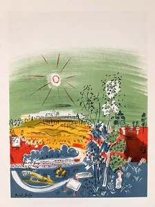 1959 Raoul Dufy Poster "D'art Français Kaunas" Original Lithograph Mourlot - Picture 1 of 6