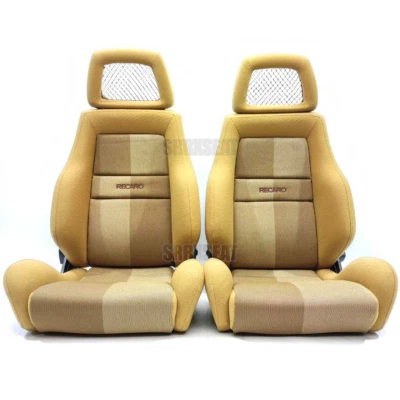 【1 PAIR】AUTHENTIC RECARO LSB TAN MONZA【TH LOCATION ➞ CUSTOMS MAY APPLY】 - Image 1 of 4