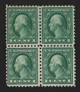 OPC 1916 US 1c Washington Perf 10 UNWmk Sc#462 MH - Picture 1 of 2