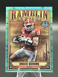 2023 Bowman University Chrome - Ramblin' Man Aqua Refractor #RM-1 Brock... - Picture 1 of 2