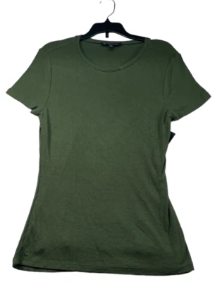 Camisa International Concepts Mujer Talla Mediana Verde Manga Corta Cuello Redondo Nueva Foto 1 de 4