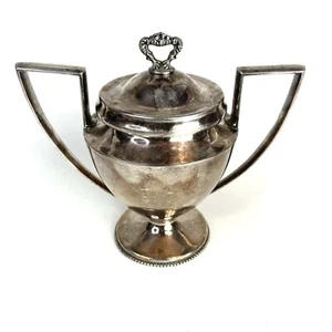 Vintage Silver Plated Sugar Bowl Rogers WR Quadruple New York # 76 - Picture 1 of 10