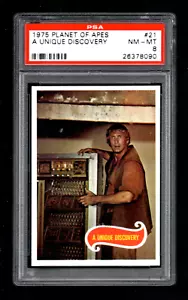 1975 Topps Planet of the Apes #21 A Unique Discovery PSA 8 - Picture 1 of 2