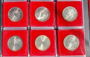 Olympiade 1972 - Satz - 6 Stück Deutsche 10 Mark Silbermünzen - Präg. D - Bild 1 von 2