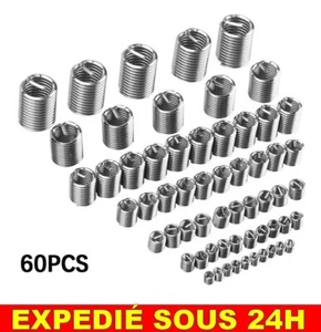 ✅ Insert Filetage Fil M3 M4 M5 M6 M8 M10 M12 Réparation Outils Manchon Spirale - Picture 1 of 6