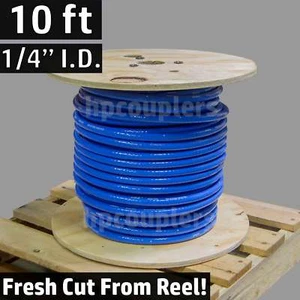 10 ft 1/4" ID FlexFab 5526 Blue Silicone Heater Hose 6mm 350F Radiator Coolant - Foto 1 di 5