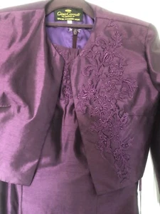 GINO CERRUTI DRESS AND BOLERO JACKET. - Picture 1 of 7