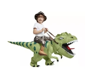 One Casa Inflatable Dinosaur Costume Riding T Rex Air Blow up 4-6 Yrs NEW - Picture 1 of 5