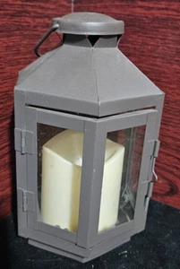 Home decor battery operated lantern 8" tall NEW - Picture 1 of 3