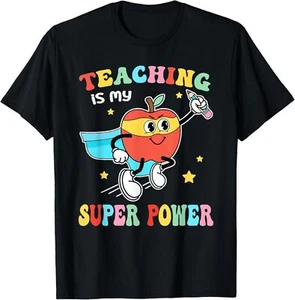 Teaching Is My Superpower Teacher For Men Women T-Shirt Hoodie - Picture 1 of 12