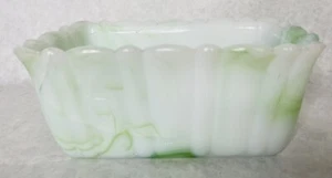 Vintage Akro Agate Vase pot/bowl Dish 6in Long&3.5in Wide - Picture 1 of 7