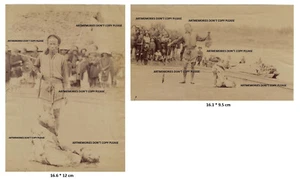 Chine  2 photos 19ème exécution d'un pirate Chinois China devant public - Picture 1 of 4