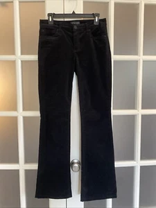 KUT from the Kloth Baby Bootcut Jeans Women's 4 Black Corduroy 30/30 Mid Rise - Picture 1 of 8
