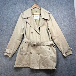 Ralph Lauren Denim & Supply Jacket Womens XL Cream 100 % Cotton Belt Trench Coat - Picture 1 of 17