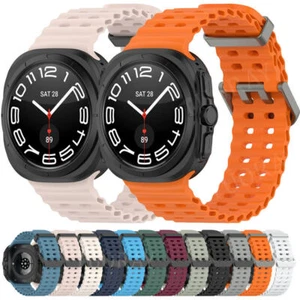 Soft Silicone Band for Samsung Galaxy Watch Ultra 47mm Sports Loop Wrist Strap - Picture 1 of 72