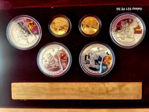 2008 CHINESE XXIX Olympics Proof Gold Silver 6 Coin Set w/COA (Series I ) - Picture 1 of 4