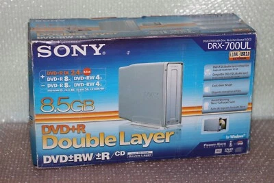 Sony DRX-700UL Double Layer FireWire USB 2.0 External DVD±RW Drive BURNER NEW - Immagine 1 di 4
