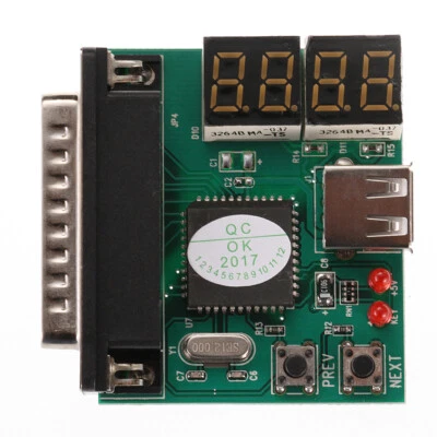 4-Digit Laptop PC Motherboard USB & PCI Analyser Diagnostic Tester Adapter - Image 1 of 4