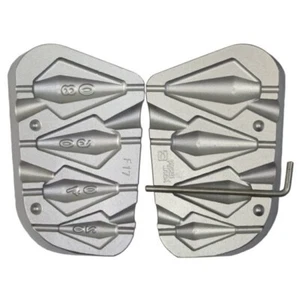 Stampo Piombo pesca Trapezio Gr. 20--40-60-80 scorrevole F 17 - Foto 1 di 1