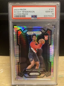 2023-24 Panini Prizm - Hyper Prizm #141 Scoot Henderson Rookie (RC) - PSA 10 - Bild 1 von 2